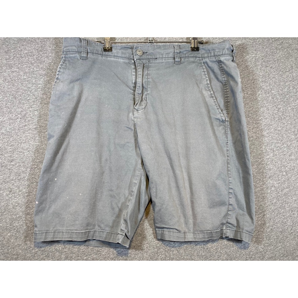 Free Planet Mens Grey Cotton Stretch Chino Shorts Size‎ 36 F59JNACSC6